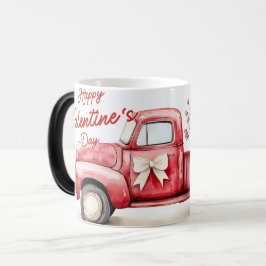 Taza Mágica Red Truck Valentines