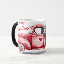 Taza Mágica Red Truck Valentines