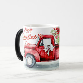 Taza Mágica Red Truck Valentines