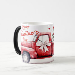 Taza Mágica Red Truck Valentines