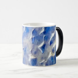 Taza Mágica Reflexiones azules oceánicas y celeste