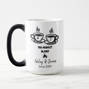 Taza Mágica Regalo de aniversario de boda personalizado modern