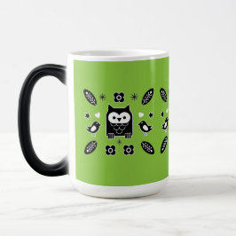 Taza Mágica Regalo de arte popular de búho escandinavo