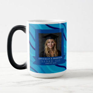 Taza Mágica Regalo de graduación clásico con estampado de raya