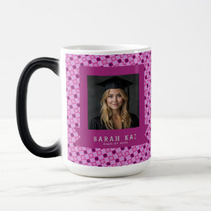 Taza Mágica Regalo de graduación clásico para niñas con patrón