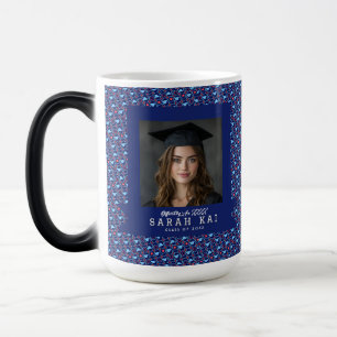 Taza Mágica Regalo de graduación con patrón azteca de moda