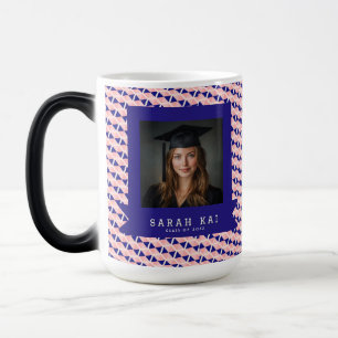 Taza Mágica Regalo de graduación de Son Grad con patrón hexade
