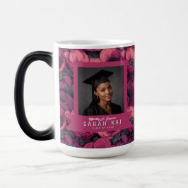 Taza Mágica Regalo de graduación para mamá con patrón de anémo