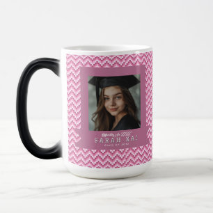 Taza Mágica Regalo de graduación para marido con patrón geomét