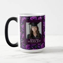 Taza Mágica Regalo de graduación para niñas con patrón de clav