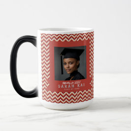 Taza Mágica Regalo de graduación para niñas con patrón geométr