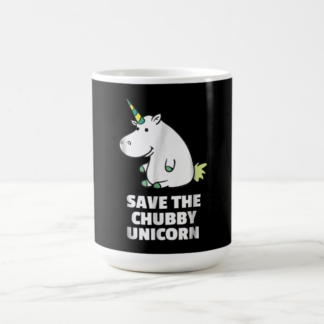 Taza Mágica Regalo de Hippo Lover| Hippo de Chubby Unicorn| Hi (Centro)