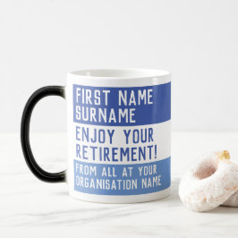 Taza Mágica Regalo de jubilación de colegas de trabajo.