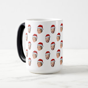 Taza Mágica Regalo de Navidades fotográficos Santa Hat Persona