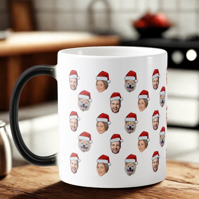 Taza Mágica Regalo de Navidades fotográficos Santa Hat Persona (Subido por el creador)