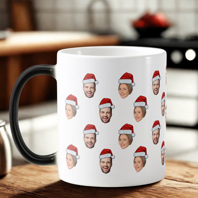 Taza Mágica Regalo de Navidades fotográficos Santa Hat Persona (Subido por el creador)