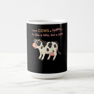 Taza Mágica Regalo de vaca Amo A Las Vacas Como Lottle
