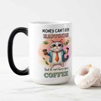 Taza Mágica Regalo divertido para amantes de gatos: el dinero