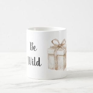 Taza Mágica Regalo Estampado de Serpiente Crema Sé Salvaje