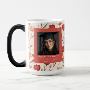 Taza Mágica Regalo floral de tulipán clásico para graduado