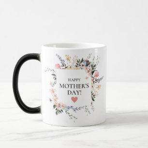 Taza Mágica Regalo Floral feliz Día de la Madre para MOM