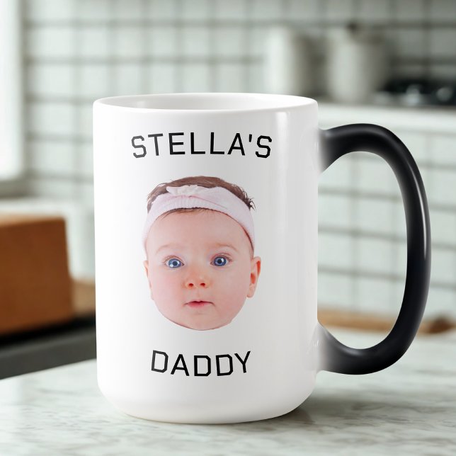 Taza Mágica Regalo personalizado de papá con foto de bebé (Subido por el creador)