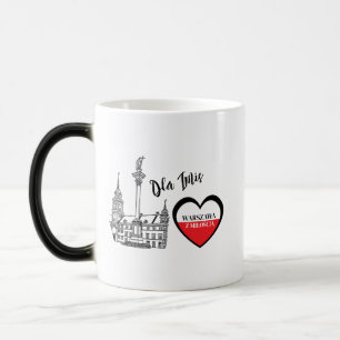 Taza Mágica Regalo Personalizado de Patrimonio de Varsovia con