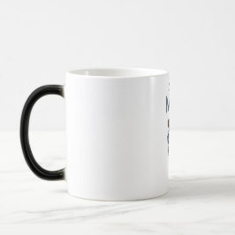 Taza Mágica Regalo personalizado de Super Mamá con hijo e hija