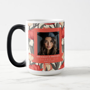 Taza Mágica Regalo único de flor de tulipán para su graduada
