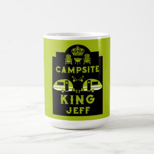 Taza Mágica Regalos De Campsite King Para Campers