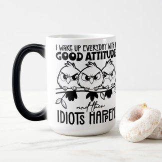 Taza Mágica Regalos de citas divertidas de pájaros para idiota