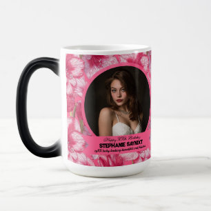 Taza Mágica Regalos de cumpleaños florales de Amaryllis para h