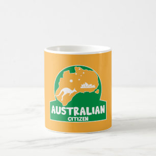 Taza Mágica Regalos de Fiesta de ciudadanía australiano