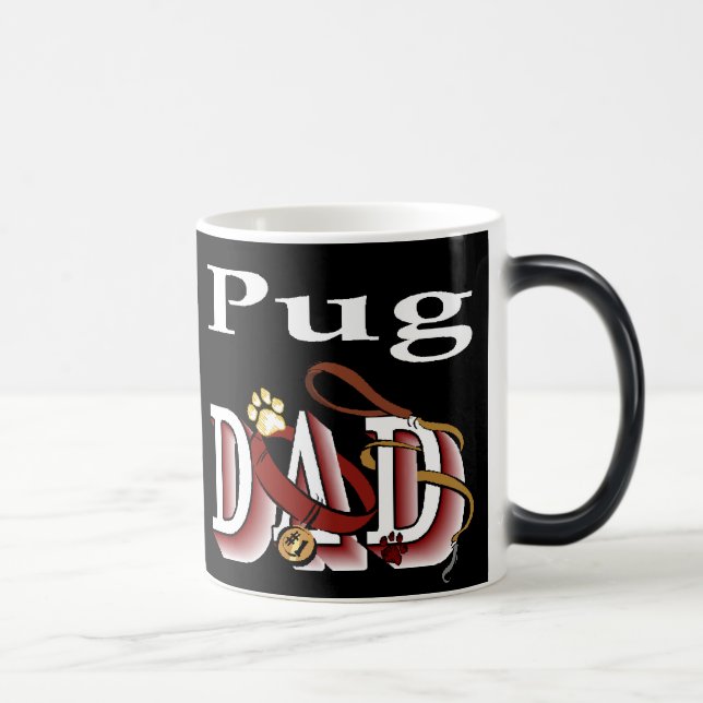 Taza Mágica Regalos de Pug Dad (Derecha)