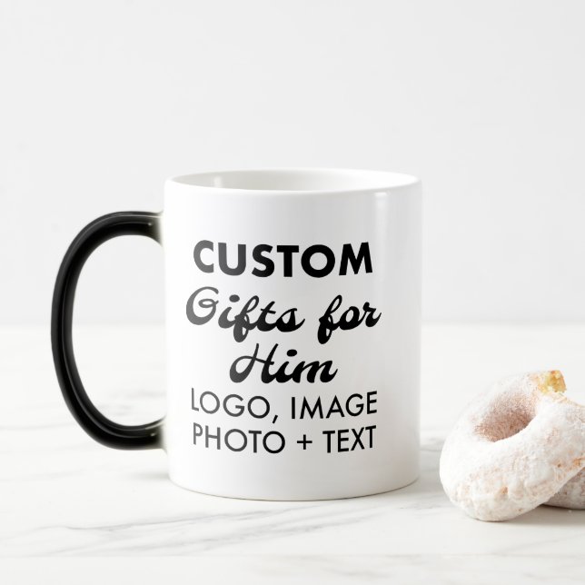 Taza Mágica Regalos personalizados para Él Mágico Morphing Mug (Con donut)