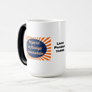 Taza Mágica Regen flüssiger Sonnenschein mit Namen