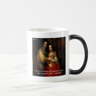 Taza Mágica Rembrandt "La novia judía" & Frase famosa