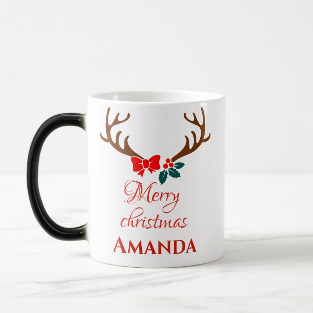 Taza Mágica Reno - Feliz Navidad (Izquierda)