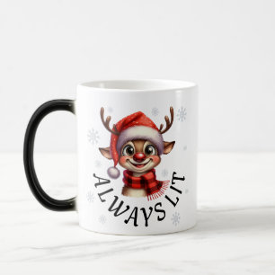 Taza Mágica Reno raro, siempre encendido