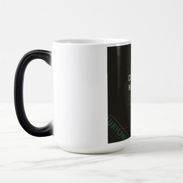 Taza Mágica Repetición de Hustle de Café | Cita motivadora (Izquierda)