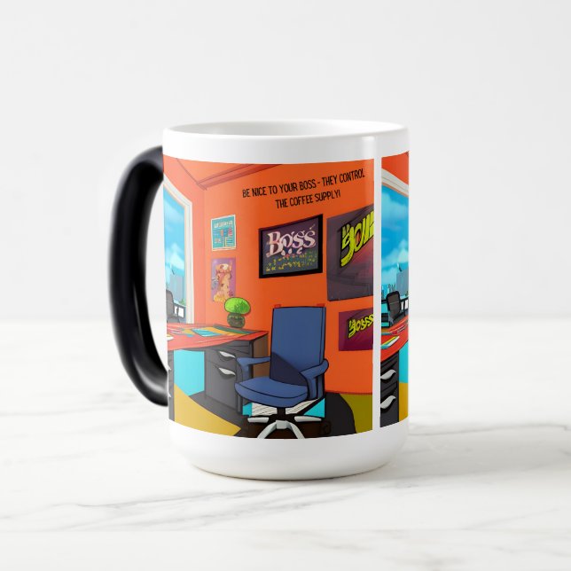 Taza Mágica Respeto humorístico: Celebrando el humor del jefe (Anverso izquierdo)