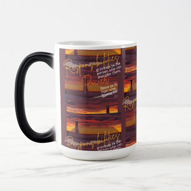 Taza Mágica Responsabilidades y Power Mug (Izquierda)
