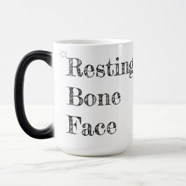 Taza Mágica Resting Bone Face - Funny Skull Coffee