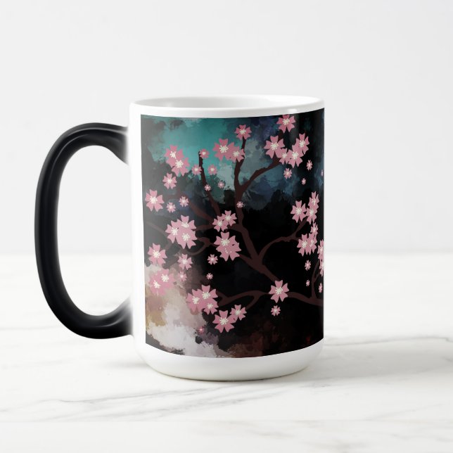 Taza Mágica Resumen del cerezo en flor de colmena (Izquierda)