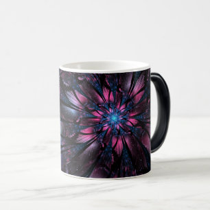 Taza Mágica Resumen del diseño de flor fractal.