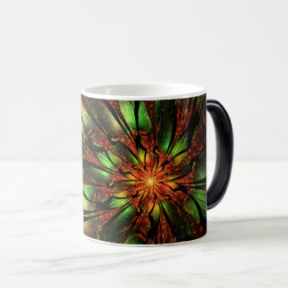Taza Mágica Resumen del diseño de flor fractal.