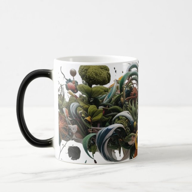 Taza Mágica Resumen moderno de la explosión de la naturaleza - (Izquierda)