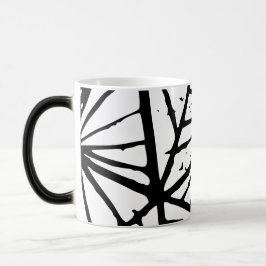 Taza Mágica Resumen Triángulos Lino Print Mug