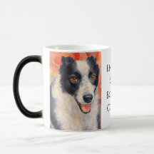 Retrato de Border Collie Pintura Digital