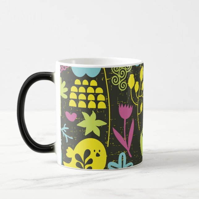 Taza Mágica Retro Garden Birds Mug (Izquierda)